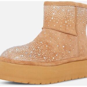 Women's Tan Suede Platform Boots